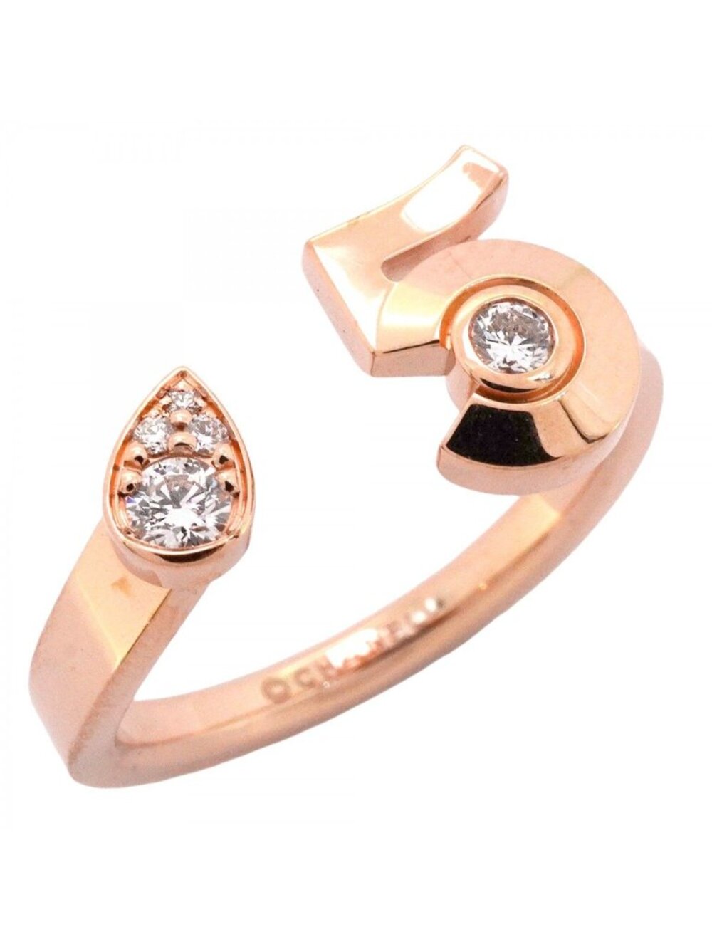 Chanel Ring Extra 18k Pink Gold Diamond